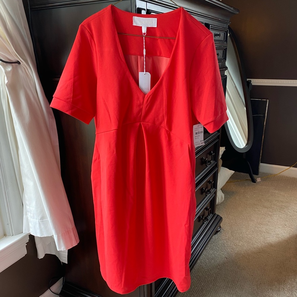 Superfoxx bright coral dress